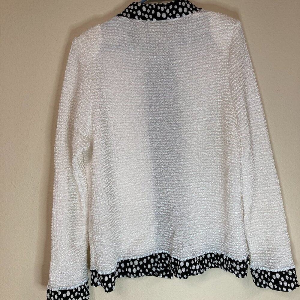 Baia Baia 2 Piece Set Cardigan & Top Popcorn Fabric Size XL Shirt and Jacket - Picture 8 of 8